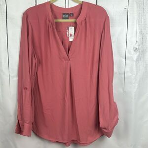 New York & Company Pink Blouse Size XL. NWT